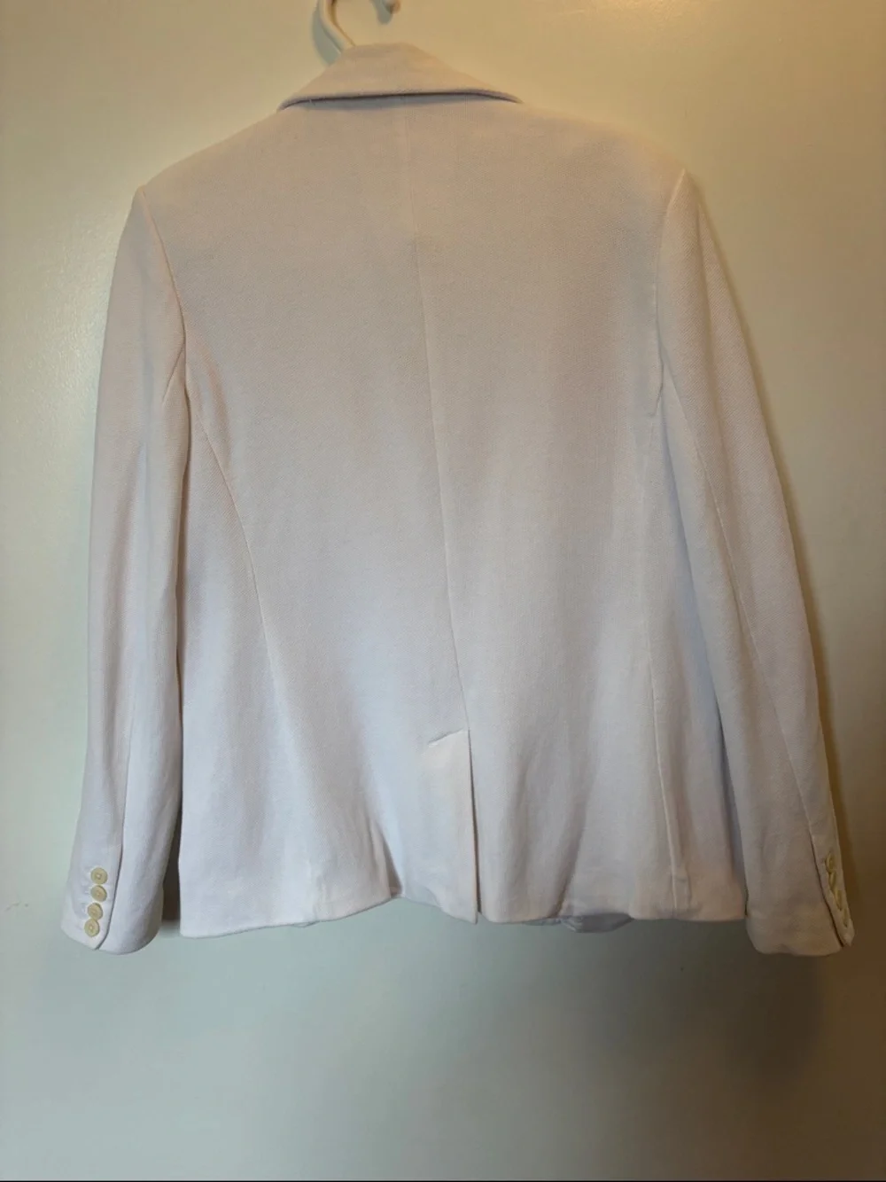 Ralph Lauren White Knit-Collar Jacket - Picture 6 of 8